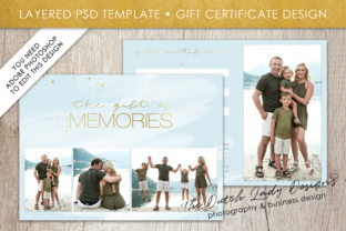 Download Photography Gift Certificate Template - Photo Gift Card - Watercolor Style - Layered .PSD Files - Design #38 - Watercolor Collection