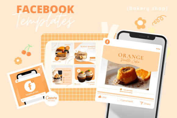 Download Facebook Post Templates Sweet Orange - Premium Resources