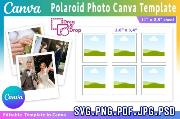 Download Polaroid Photo Canva Editable Template - Polaroid Collection